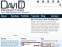 Tablet Screenshot of davidtproductions.com